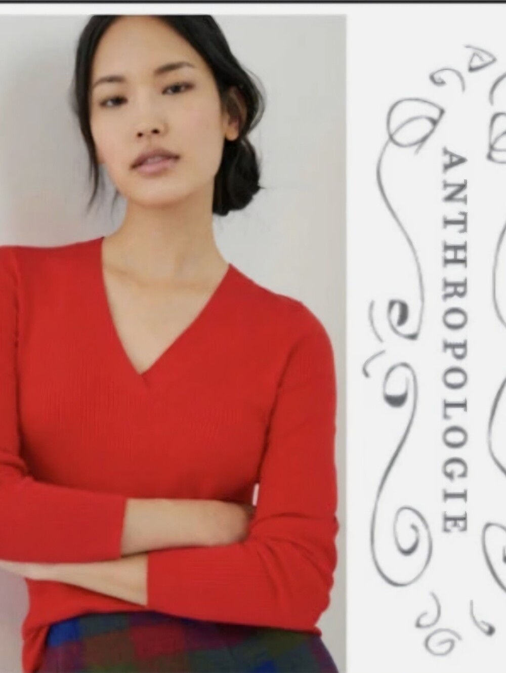 Maeve by Anthropologie Thea Ribbed V-Neck Sweater